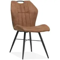 MX Sofa Eetkamerstoel Scala - Microvezel - Cognac - MxSofa