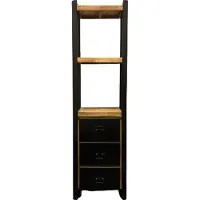 WGXL Collection Boekenkast Marlous - 3Lades - Mangohout -