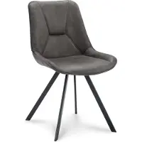 WGXL Collection Eetkamerstoel Blaker - Microleder Bull - Graphite -