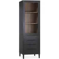 Maxfurn Vitrinekast Gamma - 4-lades - Lamulux - Old piano - Old teak -