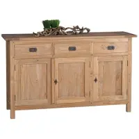 WGXL Collection Dressoir Asten - 3 Deurs - Oud Teakhout -