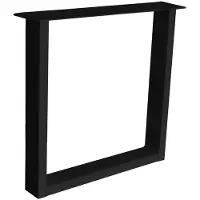 WGXL Collection Metalen U-Poot - Zwart -