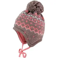 Maximo - Kid's Mini-Mütze Jacquard Norweger - Muts 43-45 cm, bruin