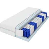 ŚpijZdrowo BLANC Matras 80x200 Pocketvering Dubbelzijdig Medium Hard (H3)