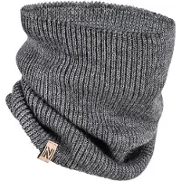 Norfolk - 70% Merino Wol Nekwarmer - Premium Gebreide, Zacht en Warm Sjaal - Grijs - Dover