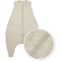 Meyco Baby Studio Collection Merino Slaapoverall Jumper Met Vaste Mouw - Merinowol - Sand Melange - 104cm - 0.5 TOG