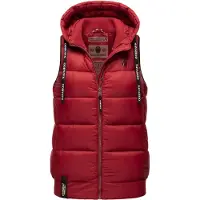 NAVAHOO Bodywarmer 'Kassidy' roestrood / zwart / wit