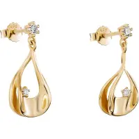 Orphelia 'Etoile' Dames Oorbellen van 925 Sterling Zilver - Goud ZO-7524/G