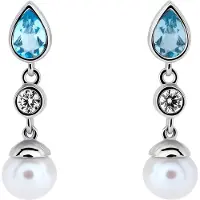 Orphelia 'Lylou' Dames 925 Sterling Zilveren Oorringen - Zilver ZO-7498