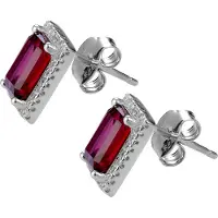 Orphelia 'Enora' Dames 925 Sterling Zilveren Stud Oorbellen - Zilver ZO-7425/RU