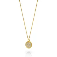 Orphelia 'Bella' Dames 925 Sterling Zilveren Ketting met Hanger - Goud ZH-7565/G