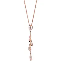 Orphelia 'Loana' Dames 925 Sterling Zilveren Ketting met Hanger - Roze ZH-7505/RG