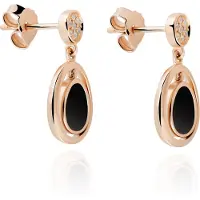 Orphelia 'Alda' Dames 925 Sterling Zilveren Oorbellen - Roze ZO-7470