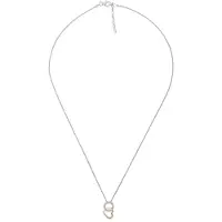 Orphelia 'Ely' Dames 925 Sterling Zilveren Ketting met Hanger - Zilver/Roze ZH-7286