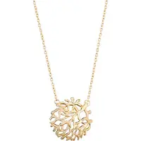 Orphelia 'Flavie' Dames 925 Sterling Zilveren Ketting met Hanger - Goud ZH-7502/G