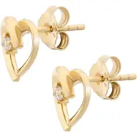 Orphelia 'Mera' Dames 925 Sterling Zilveren Stud Oorbellen - Goud zo-7370 G