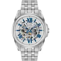 Bulova Classic Automatic herenhorloge Zilverkleurig 96A187