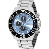 Invicta Grand Diver 48584 Heren Horloge - Quartz Uurwerk - Roestvrij Staal met blauwe Wijzerplaat - 52mm