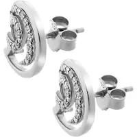Orphelia 'Elaine' Dames 925 Sterling Zilveren Oorbellen - Zilver ZO-7084