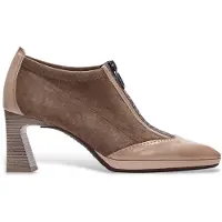 Hispanitas Dames Bruine Atlanta Leren Schoenen (37), Leer, 5 tot 8 cm, Ritssluiting, Casual HI254324