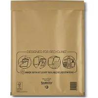 Mail lite luchtkussenenveloppen, goud, H/5, 270 x 360 mm, doos van 100 stuks
