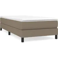 vidaXL Boxspring bed 90x190 cm stof taupe