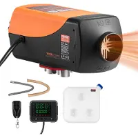 Vevor Diesel Luchtverwarmer 12-24V 5-8KW Snel verwarmende luchtverwarmer met afstandsbediening en digitaal kleurendisplay en 10 L brandstoftank