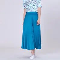 Smart & Joy Wijd uitlopende midi satijnen rok