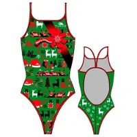 Turbo Christmas Swimsuit Groen 4XL Vrouw