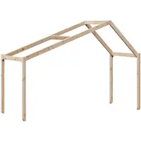 vidaXL Kinderbedhuisje 213x95,5x144,5 cm massief grenenhout