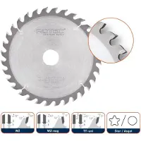 Rotec HM zaagblad voor handmachines, ø160x2,2x20mm Z=48 WZ - 5530135