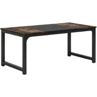 Mazazu Bureau – Industrieel Design – Stevig Onderstel – Zwart/Houtkleur – 180x80x75 cm