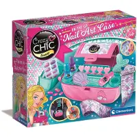 Clementoni - Crazy Chic - Nail Art Case - On the go - Nagellak set voor kinderen - Vanaf 6 jaar