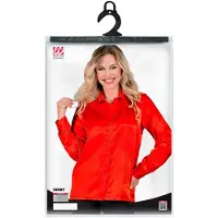 Hobby Hall Jaren 70 Blouse Satijn Rood - Vrouw