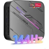 Blackview MP100 Pro Mini PC voor gaming, met AMD Ryzen 5 7430U processor (6 cores/12 threads, tot 4.3 GHz), 16GB + 512GB NVME PCIe 3.0 SSD, WiFi 6, 4K UHD, USB 3.2 * 2, Type C 3.0 * 2