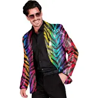 Widmann Pailletten Colbert Foute Regenboog Jungle Man