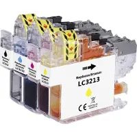 Renkforce Inktcartridge vervangt Brother LC-3213BK, LC-3213C, LC-3213M, LC-3213Y Compatibel Combipack Zwart, Cyaan, Magenta, Geel RF-5679866