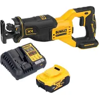 DeWalt DCS 382 P1 accu reciprozaag sabelszaag 18 V borstelloos + 1x accu 5,0 Ah + oplader