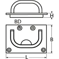 BREG RVS Luikring 76x56 mm