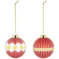 Alessi Kerstbal Delight Christmas Bauble Set 1 (2-delig)