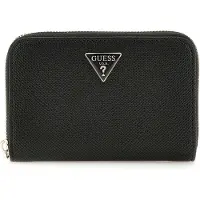 GUESS portemonnee Rosalba SLG Medium Zip Around Wallet Black zwart