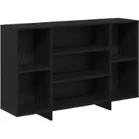 vidaXL Dressoir Zwart Eiken 120 x 30 x 75 cm Bewerkt hout