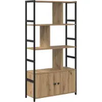 vidaXL Boekenplank Artisan Eiken 80 x 30 x 155,5 cm Bewerkt hout