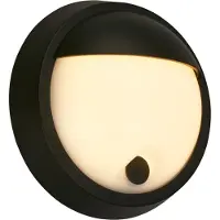 Briloner LED-wandlamp buiten 3784015, dimbaar, zwart, Kunststof, Modern, LED wandlamp buiten