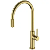 Omnires Switch - Keukenkraan met filterfunctie, geborsteld messing SW9057-FD1BSB
