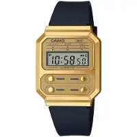 Casio Collectie Vintage Unisex Zwarte Horloge A100WEFG-9AEF