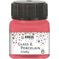 Kreul Glasverf - Porseleinverf - Cozy Red - Extra Mat - Chalky - - 20ml