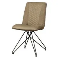 Tower Living Capri Stoel - Vintage Brown + Linen Brown