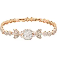 Faina Armband rose-goud / transparant
