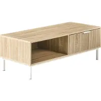Beliani ROYALLA - Salontafel - Lichtbruin - MDF